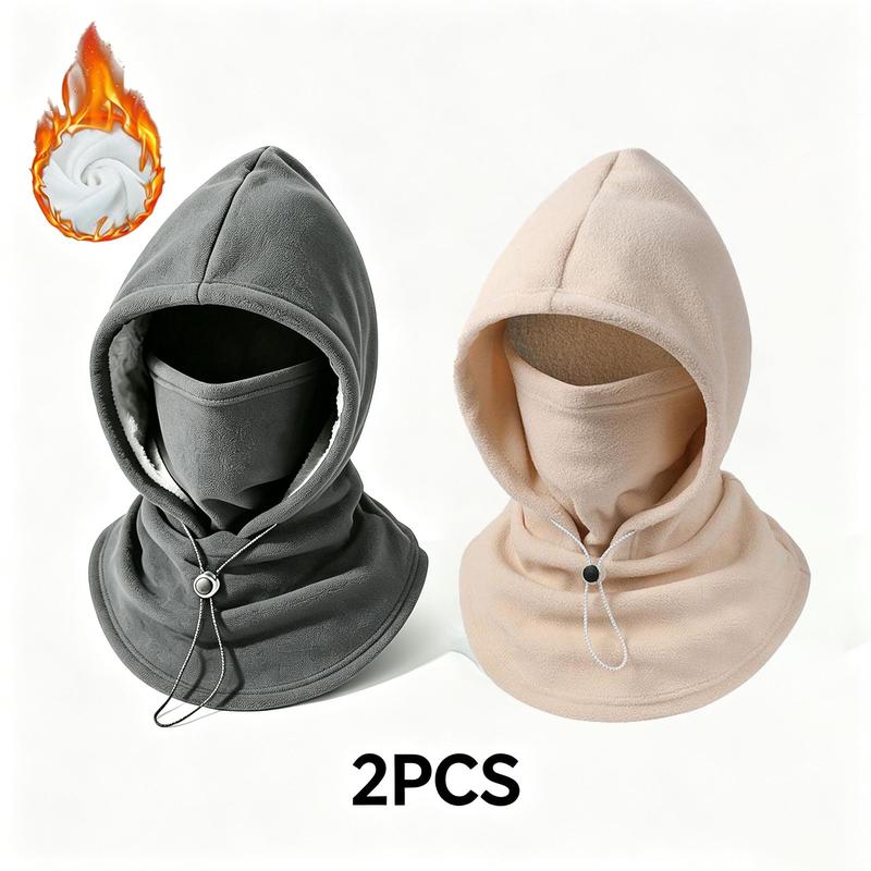 2-Piece Winter Flannel Hat & Face Mask Set