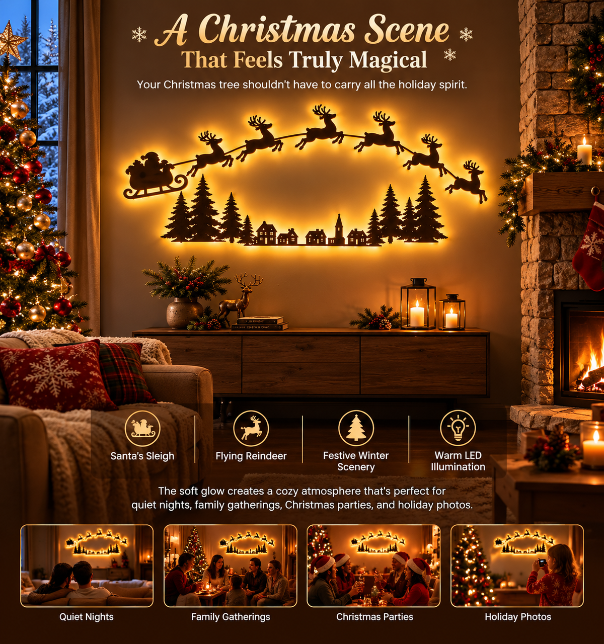🎄 Turn Any Empty Wall Into Christmas Magic