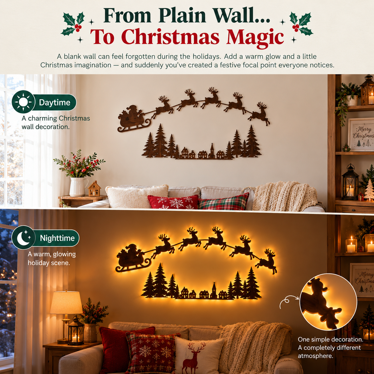 🎄 Turn Any Empty Wall Into Christmas Magic