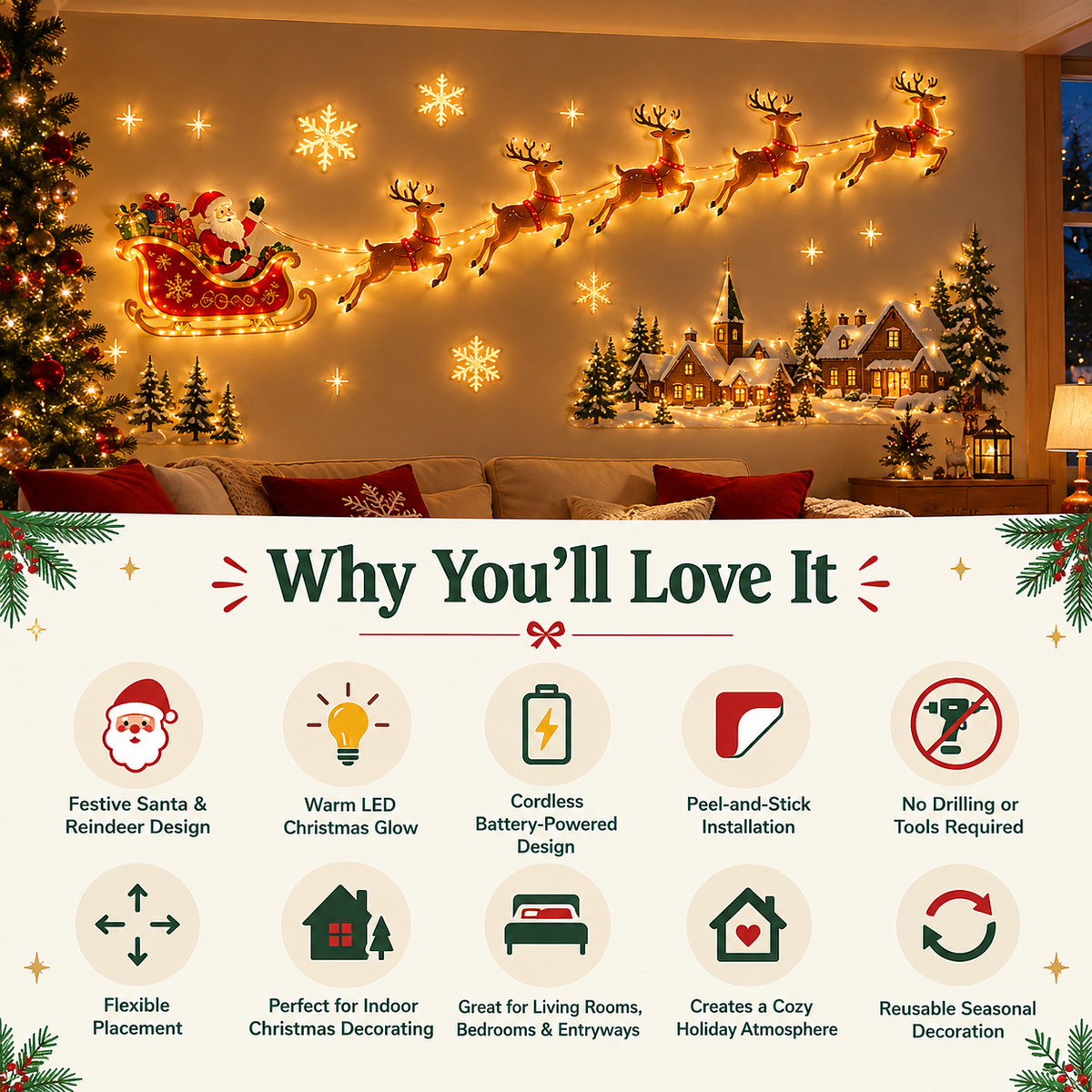🎄 Turn Any Empty Wall Into Christmas Magic
