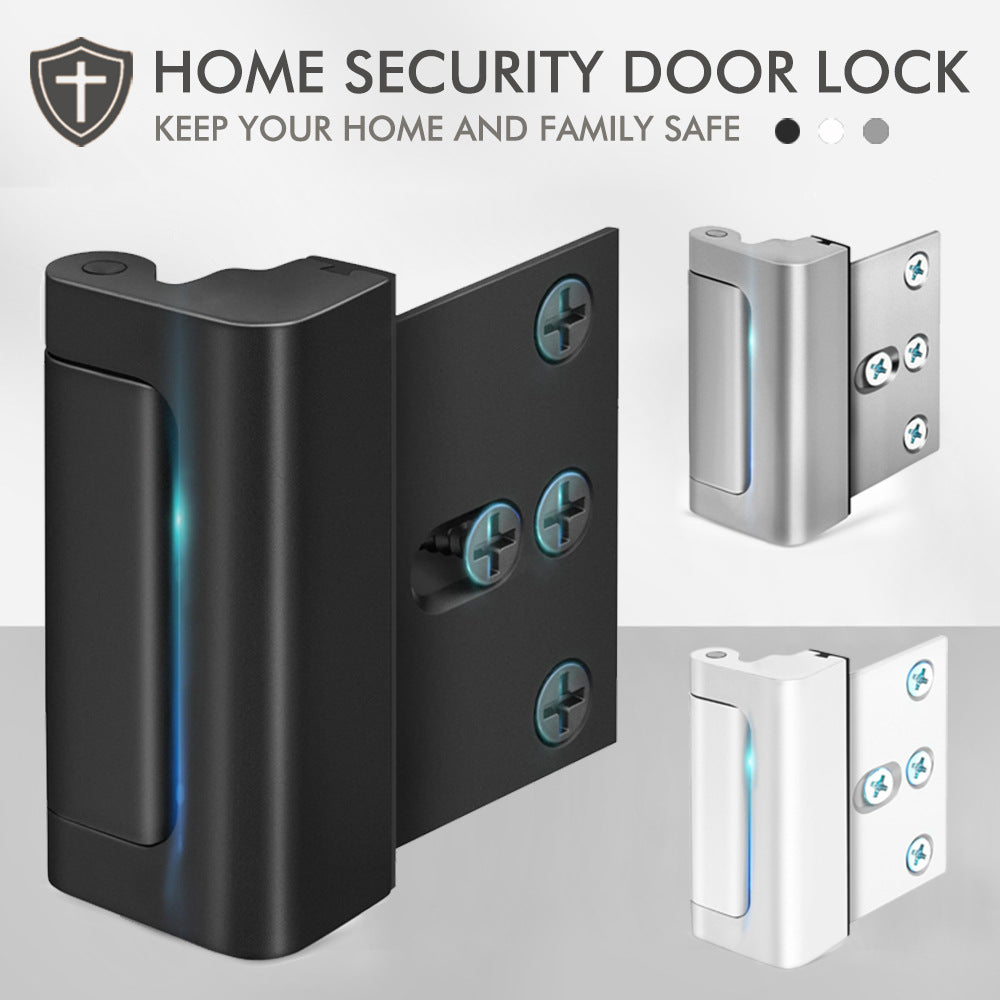 800 LBS Heavy Duty Home Security Door Lock | Anti-Break Inward Opening Door Lock with Reinforced Lock Cylinder