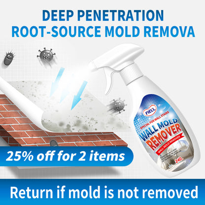 Wall Mold Remover Liquid Spray, Fast-Effective Cleaning, Special Formula for Mold Removal, Sterilization, Mite Removal & Regrowth Prevention, Household Cleaner
