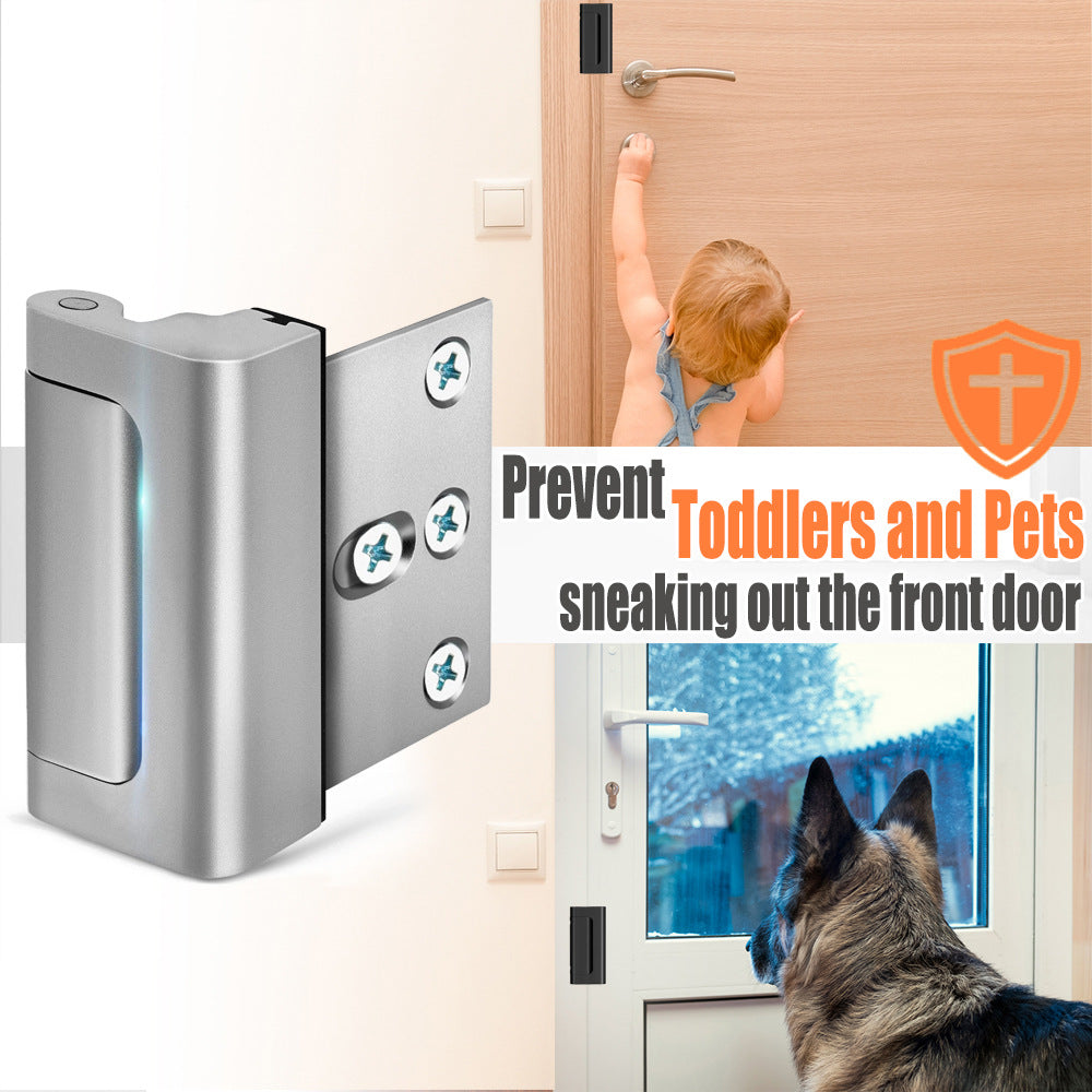 800 LBS Heavy Duty Home Security Door Lock | Anti-Break Inward Opening Door Lock with Reinforced Lock Cylinder
