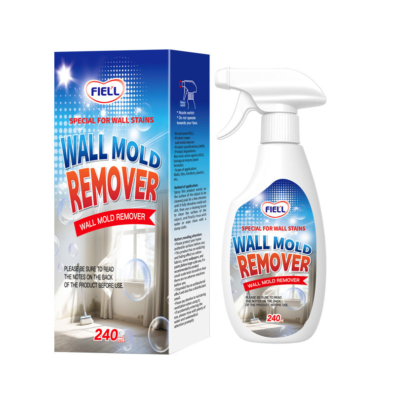 Wall Mold Remover Liquid Spray, Fast-Effective Cleaning, Special Formula for Mold Removal, Sterilization, Mite Removal & Regrowth Prevention, Household Cleaner
