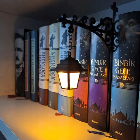 Cozy Book Nook Must-Have: Vintage Decorative Library Lantern Lighting