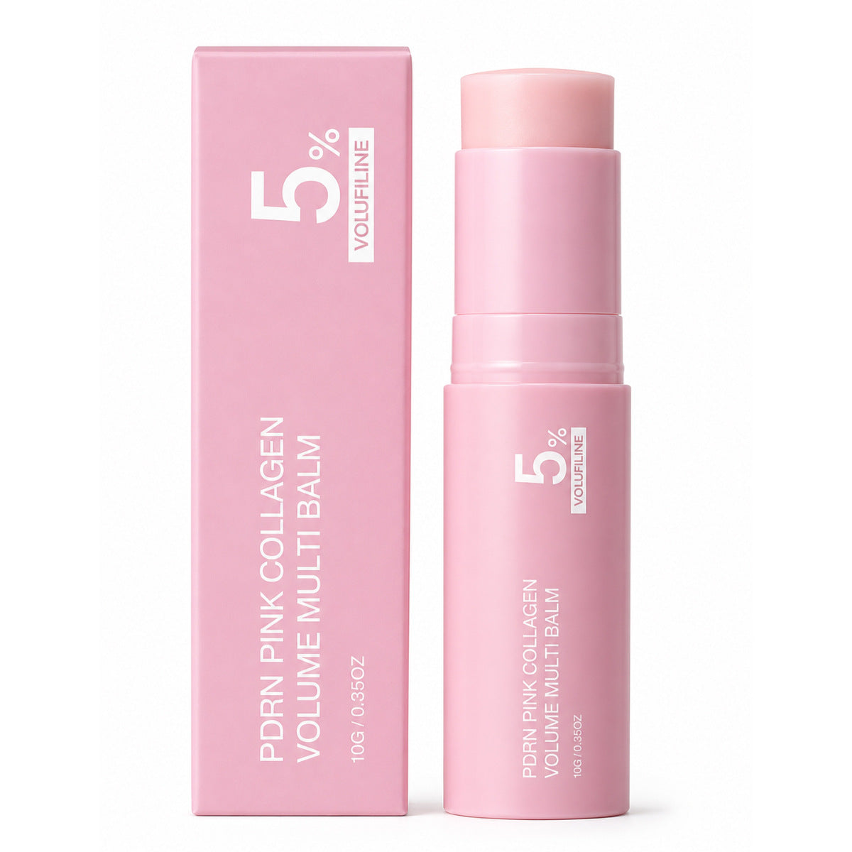 Pink Collagen Volume Multi‑Balm,All‑In‑One Anti‑Aging Stick, Firming & Smoothing for Fine Lines, Target Under‑Eyes, Neck, Forehead, Smile Lines & Lips