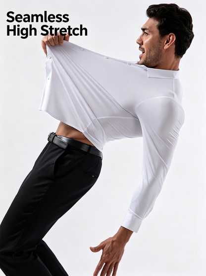 Men’s 16-Way Stretch Slim Fit Dress Shirt, Wrinkle-Free