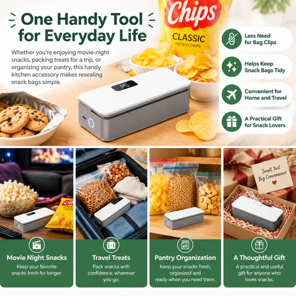 Mini Heat Bag Sealer – Keep Your Snacks Fresh & Crunchy