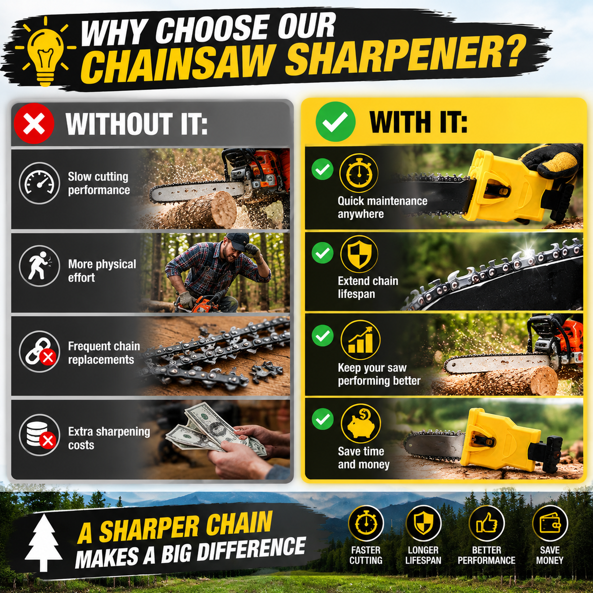 ⚡ Restore Your Chainsaw’s Cutting Power In Minutes